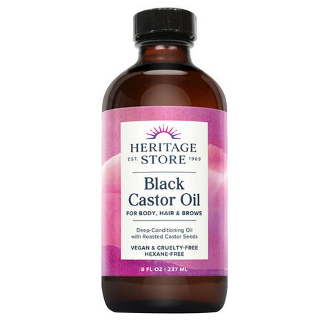 Heritage Store, Black Castor Oil, 8 fl oz