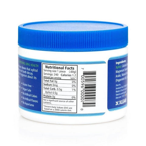 Xlear Inc, Spry Mints 100% Xylitol, Peppermint 240 Count