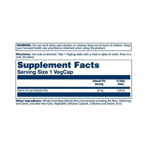 Solaray, Vitamin B-6, 100 mg, 120 Caps