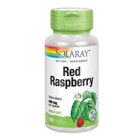 Solaray, Red Raspberry, 400 mg, 100 Caps