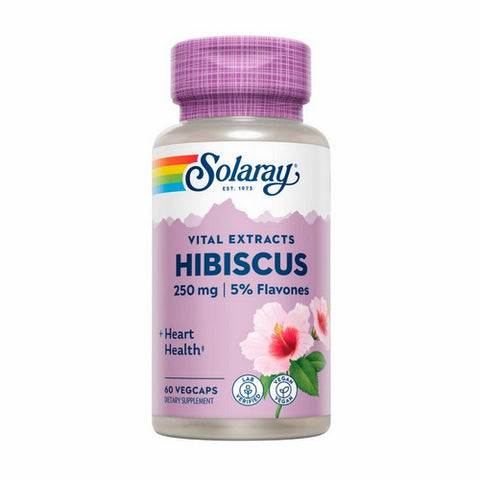 Solaray, Hibiscus Flower Extract, 250 mg, 60 Caps