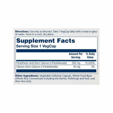 Solaray, Pantothenic Acid, 500 mg, 100 Caps