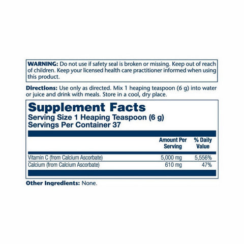 Solaray, Vitamin C Powder, 5,000 mg, 8 oz