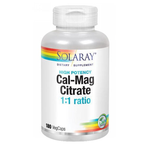 Solaray, Calcium And Magnesium Citrate, 180 Vegetarian Capsules