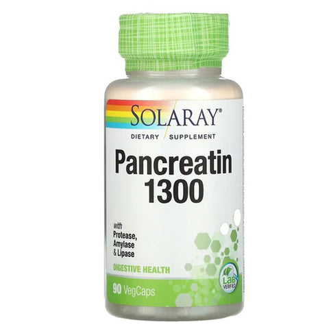 Solaray, Pancreatin 1300, 90 Caps