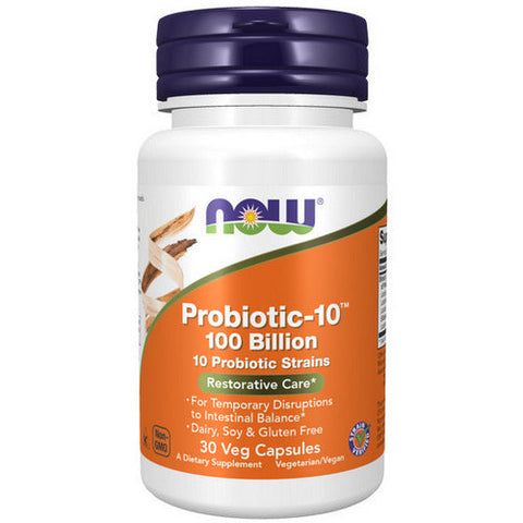 Now Foods, Probiotic-10, 100 Billion, 30 Vcaps