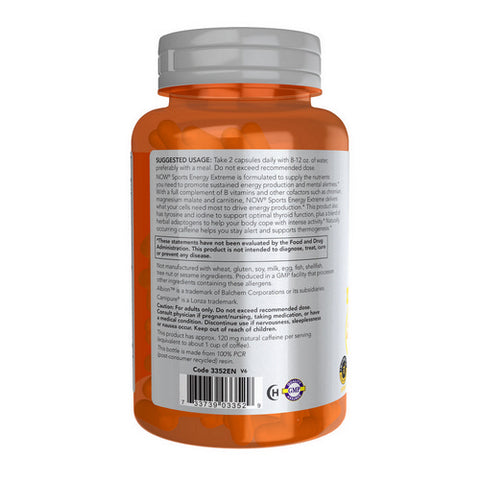 Now Foods, Sports Energy Extreme, 90 Caps