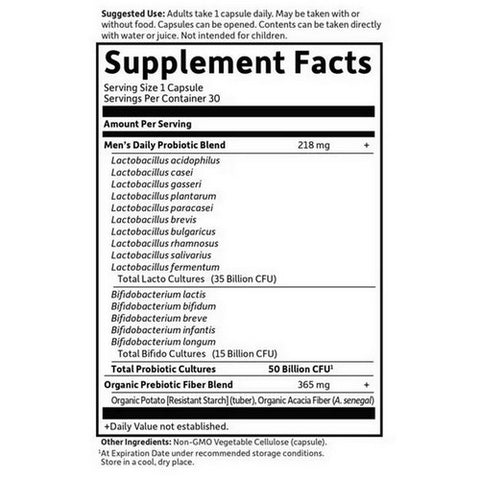 Garden of Life, Dr. Formulated Probiotics Once Daily Men's, 30 Caps
