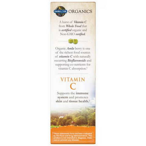 Garden of Life, Vitamin C Organic Spray, Orange-Tangerine 2 fl oz