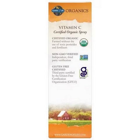 Garden of Life, Vitamin C Organic Spray, Orange-Tangerine 2 fl oz