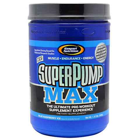 Gaspari Nutrition, Super Pump, Blue Raspberry 1.41 lbs