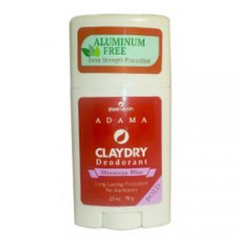 Zion Health, Clay Dry Bold Moroccan Bliss Natural Deodorant, 2.5 OZ