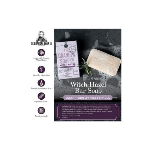 Grandpa's Brands Company, Bar Soap, Witch Hazel 4.25 oz