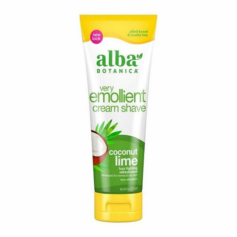 Alba Botanica, Cream Shave, Coconut Lime Original Formula 8 Oz