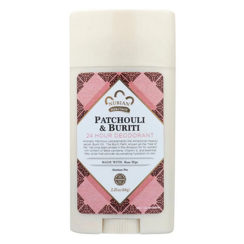Nubian Heritage, Deodorant Patchouli & Buriti, 2.25 Oz
