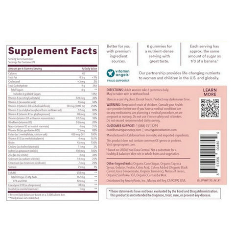 SmartyPants, Gummy Vitamins Womens Complete Vitamins, 120 Count