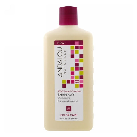 Andalou Naturals, 1000 Roses Complex Color Care Shampoo, 11.5 Oz