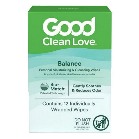 Good Clean Love, Rebalance Wipes, 12 Count