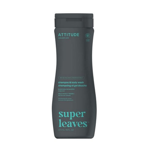 Attitude, Natural Shampoo & Body Wash, 2 in1 Scalp Care Men 15.9 Oz