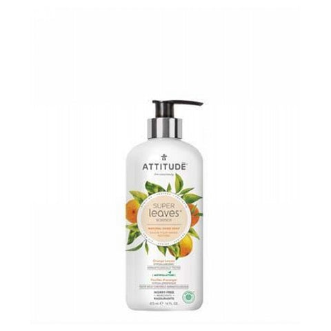 Attitude, Natural Hand Soap, Orange Leave & Soy Protein 15.9 Oz