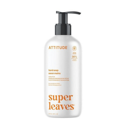 Attitude, Natural Hand Soap, Orange Leave & Soy Protein 15.9 Oz