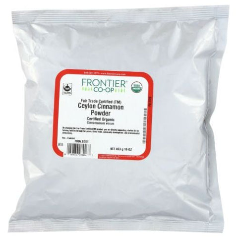 Frontier Coop, Organic Cinnamon Powdered Ceylon, 16 Oz