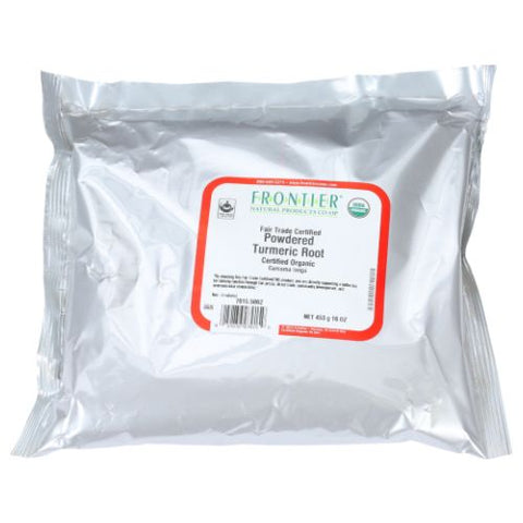 Frontier Coop, Turmeric Root Powder Organic, 16 Oz