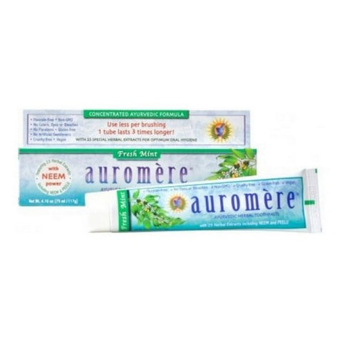 Auromere, Ayurvedic Herbal Toothpaste, Freshmint 4.16 Fl Oz