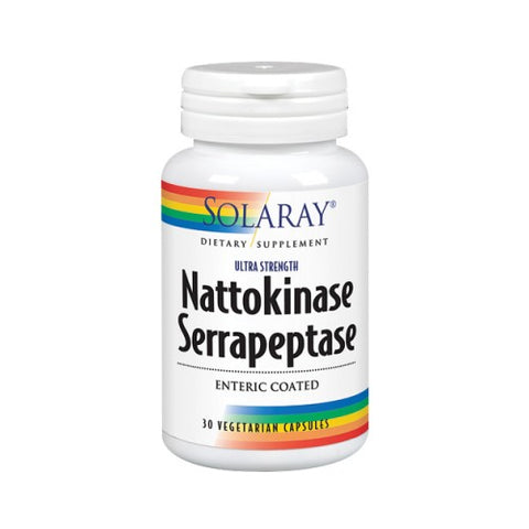 Solaray, Nattokinase Serrapeptase, 30 Count