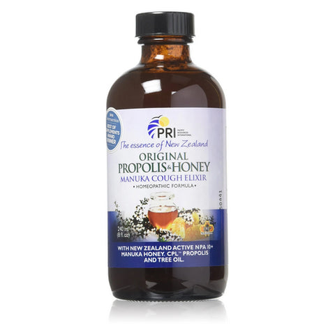 Pacific Resources International, Propolis & Honey Cough Elixir, 8 Oz