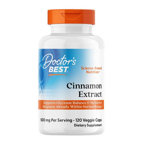 Doctors Best, Cinnamon Extract with CinSulin, 500 mg, 120 Veg Caps