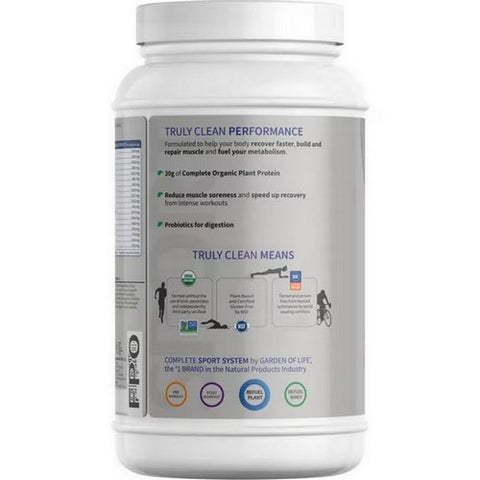 Garden of Life, Sport Organic Plant-Based Protein, Vanilla 28.4 Oz