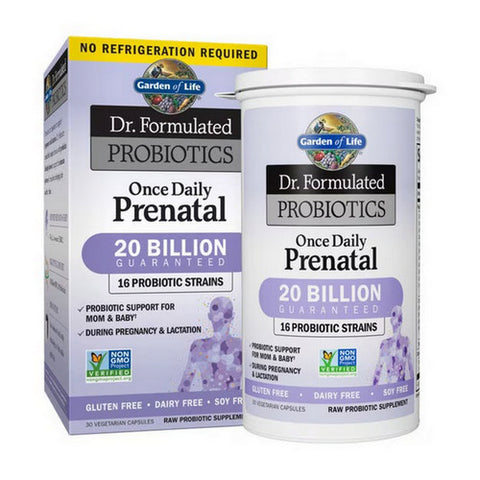 Garden of Life, Dr. Formulated Probiotics Once Daily Prenatal, 30 Caps