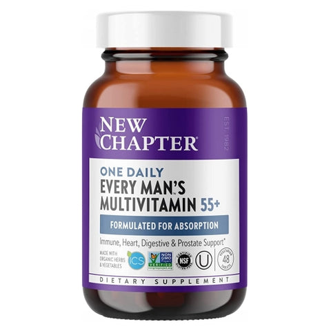 New Chapter, Every Man One Daily 55 Plus, 48 Veg Tabs