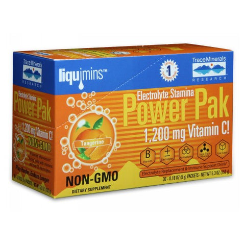 Trace Minerals, Electrolyte Stamina Power Pack Tangerine, Tangerine 30 Packets
