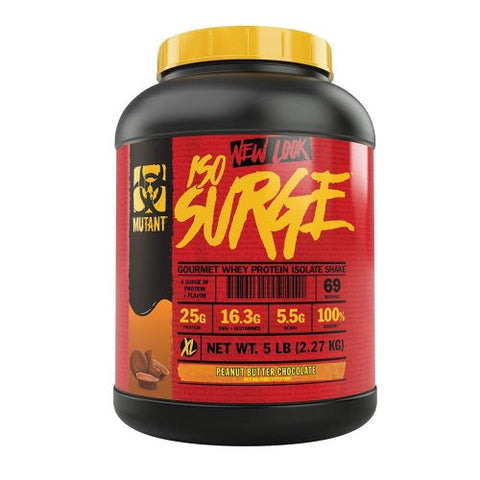 Mutant, Iso Surge, Peanut Butter Chocolate 5 lbs