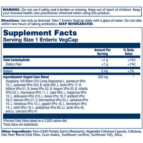 Solaray, Urgent Care One Daily 100 Billion, 30 Veg Caps