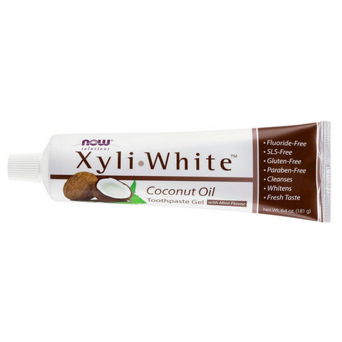 Now Foods, XyliWhite Coconut Oil Toothpaste Gel, 6.4 Oz