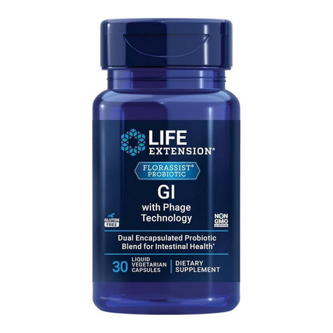 Life Extension, Florassist GI With Phage Technology, 30 Liquid Veg Caps