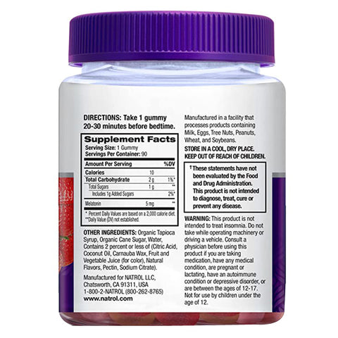 Natrol, Melatonin Sleep, 5 Mg, 90 Gummies