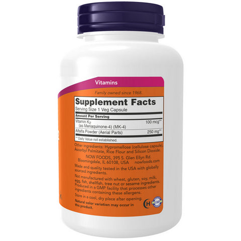 Now Foods, Vitamin K-2, 250 Veg Caps