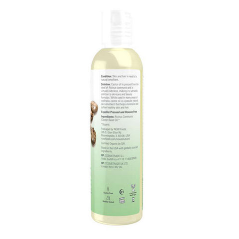Now Foods, Organic Castor Oil, 8 Oz