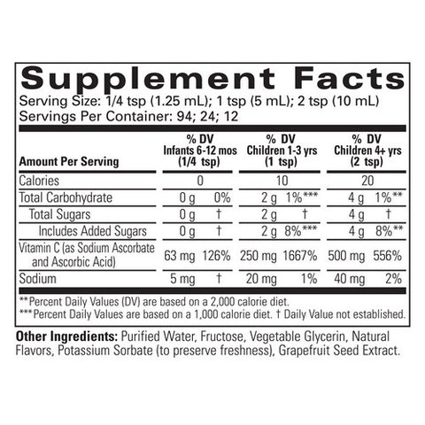 Child Life Essentials, Liquid Vitamin C, 250 MG, 4 Fl Oz