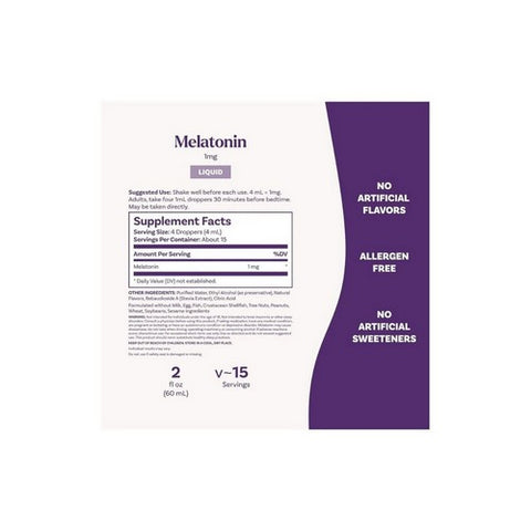 Natrol, Melatonin, 1mg, 2 Oz