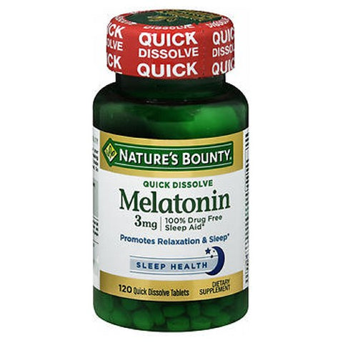Nature's Bounty, Quick Dissolve Melatonin, 3 mg, 24 X 120 Tabs