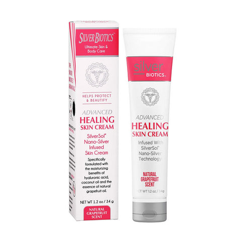Silver Biotics (American Biotech Labs), Healing Skin Cream, GrapeFruit 1.2 Oz