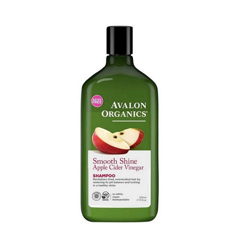 Avalon Organics, Smooth Shine Apple Cider Vinegar Shampoo, 11 Oz