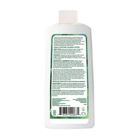 Desert Essence, Tea Tree Oil Mouthwash, Spearmint 8 FL Oz