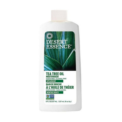 Desert Essence, Tea Tree Oil Mouthwash, Spearmint 8 FL Oz