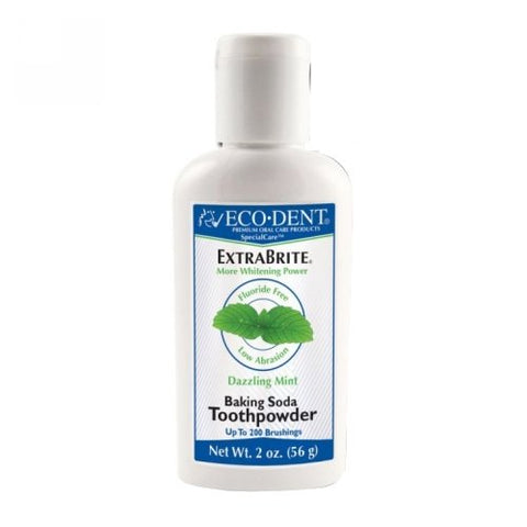 Eco-Dent, Toothpowder, ExtraBrite No Fluoride 2 Oz